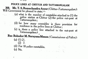 Police outpost tattamangalam