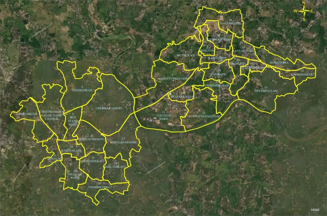 Tattamangalam town in Chittur Taluk Palakkad Kerala