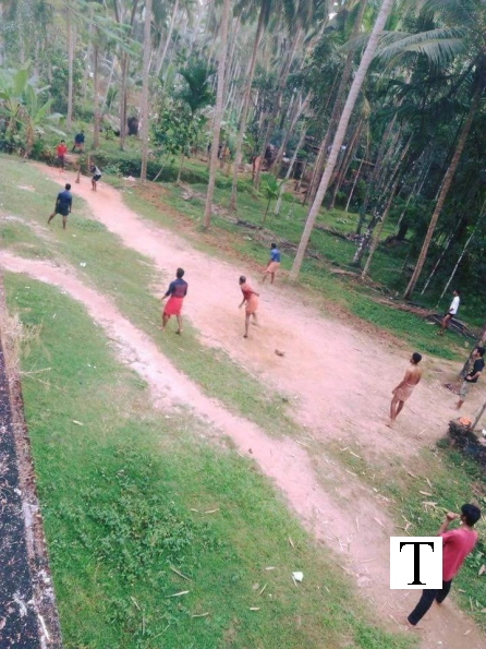 Local Cricket game in the 80s in Kerala, India